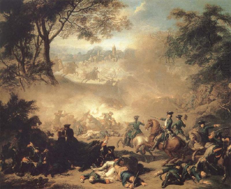 Jean Marc Nattier The Battle of Lesnaya china oil painting image